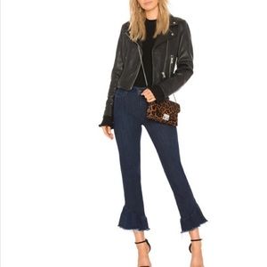 NWT Paige Merritt Denim Jeans Raw Edge Flare Sz 28